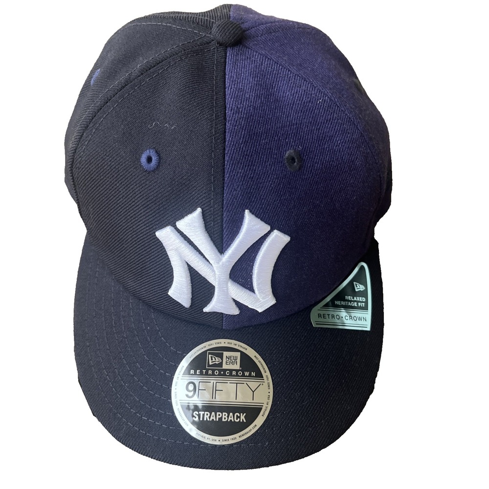 New York Yankees 9FIFTY Adjustable Strap back New Era Cap Purple Black Bill NWT